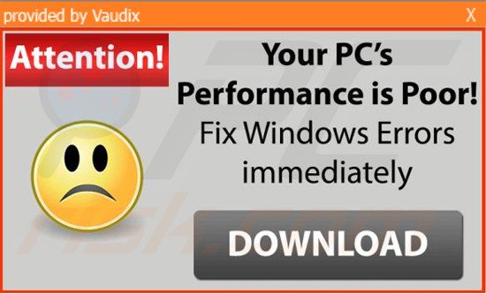 vaudix adware generating intrusive online ads