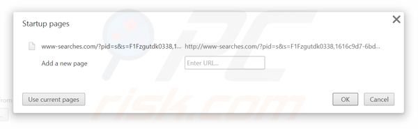 Removing www-searches.com from Google Chrome homepage