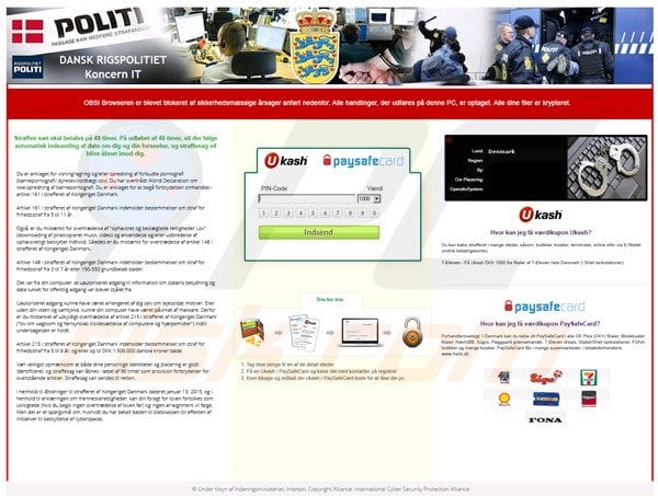 denmark Dansk Rigspolitiet ransomware virus reveton 2015