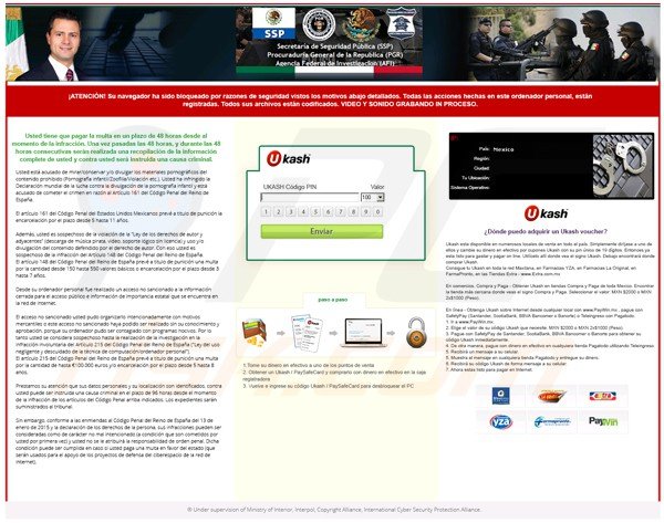 mexico SSP ransomware virus reveton 2015