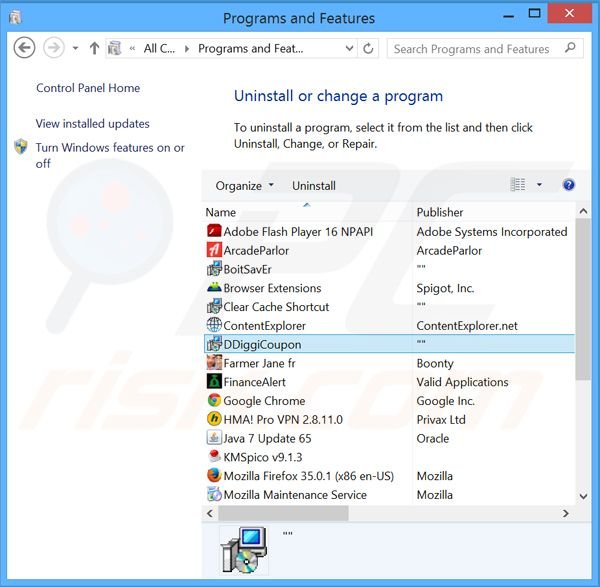 NetoCoupon adware uninstall via Control Panel
