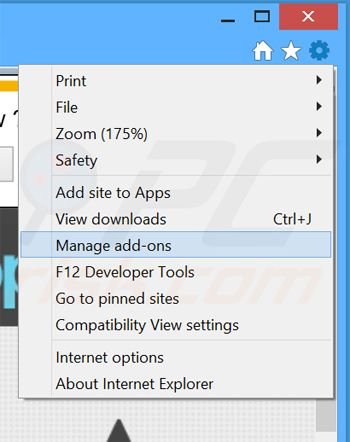 Removing PlusBrowserApps ads from Internet Explorer step 1