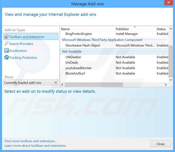 Removing PlusBrowserApps ads from Internet Explorer step 2