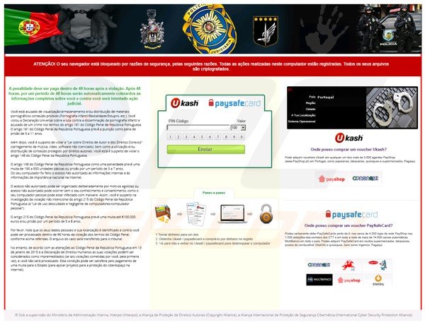 portugal Policia Judiciária de Portugal ransomware virus reveton 2015