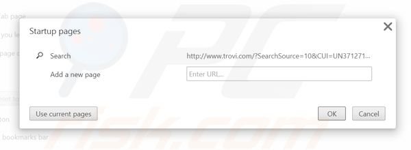 Removing RadioTotal toolbar from Google Chrome homepage