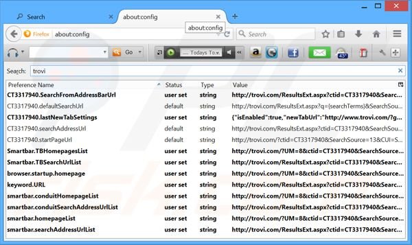 Removing RadioTotal toolbar from Mozilla Firefox default search engine