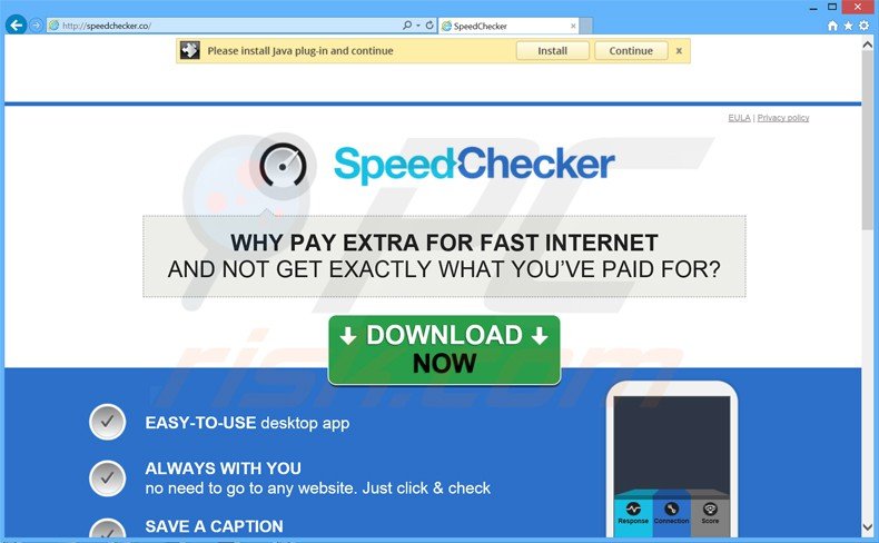 speed checker adware