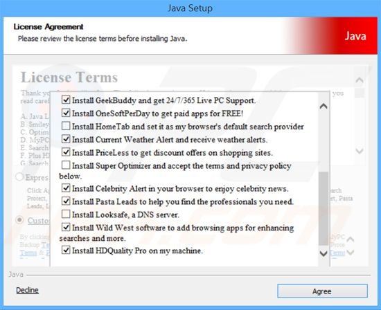 Wild West adware installer