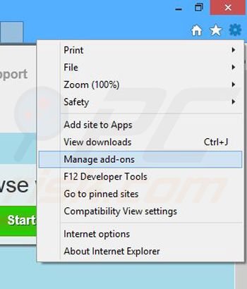 Removing Edu App ads from Internet Explorer step 1