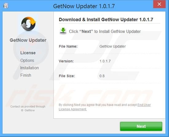 GetNow installer setup