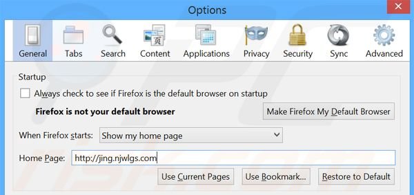 Removing hao.360.cn from Mozilla Firefox homepage