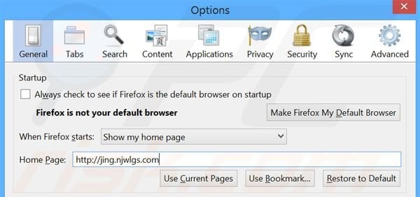 Removing hao.360.cn from Mozilla Firefox homepage