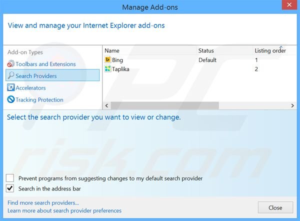 Removing hao.360.cn from Internet Explorer default search engine