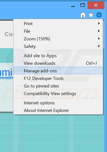 Removing Primary Result ads from Internet Explorer step 1