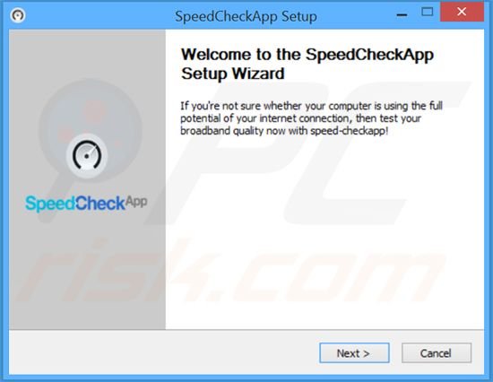 SpeedCheckApp adware installer