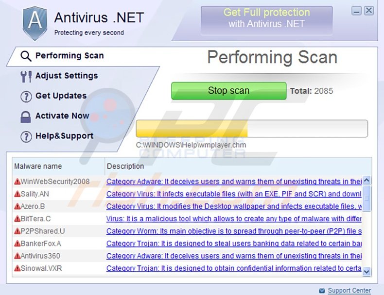 Antivirus.NET rogue program