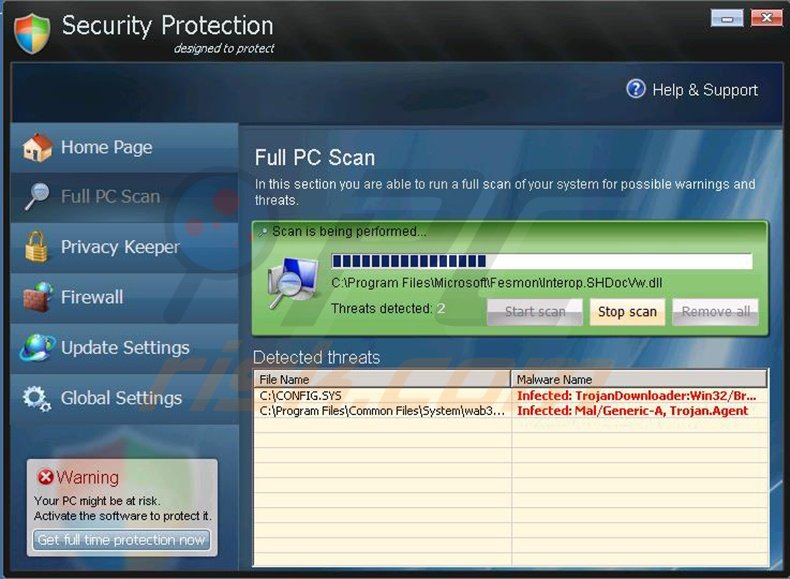 Security Protection rogue program