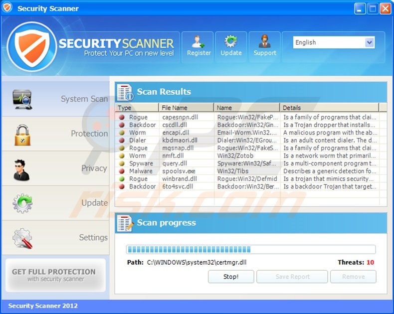 Security Scanner rogue program