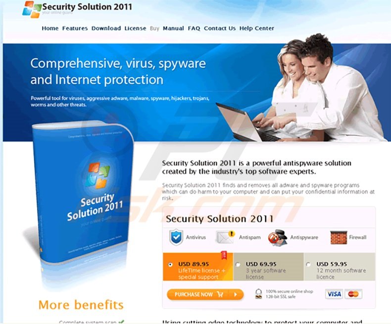 Security Solution 2011 fake antivirus program