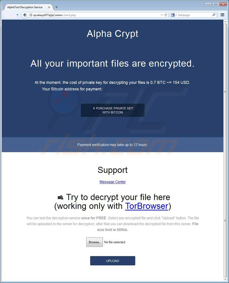 alpha crypt decrypt files website