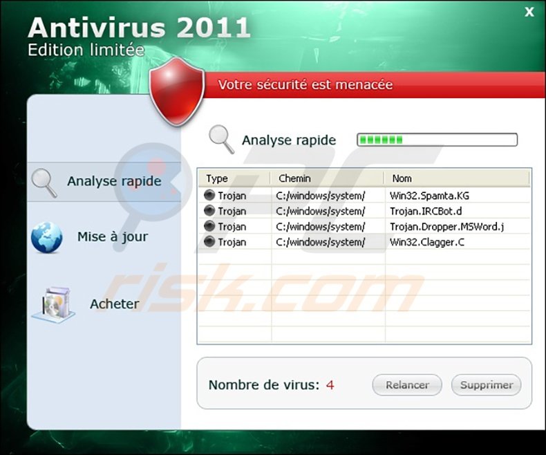 antivirus 2011 edition limitee fake antivirus program