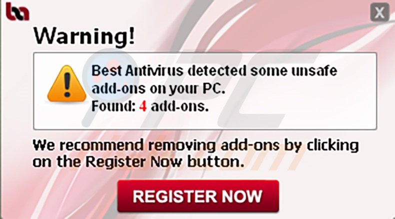 Best Antivirus Fake Warning