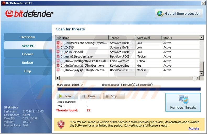 bitdefender 2011 fake antivirus program