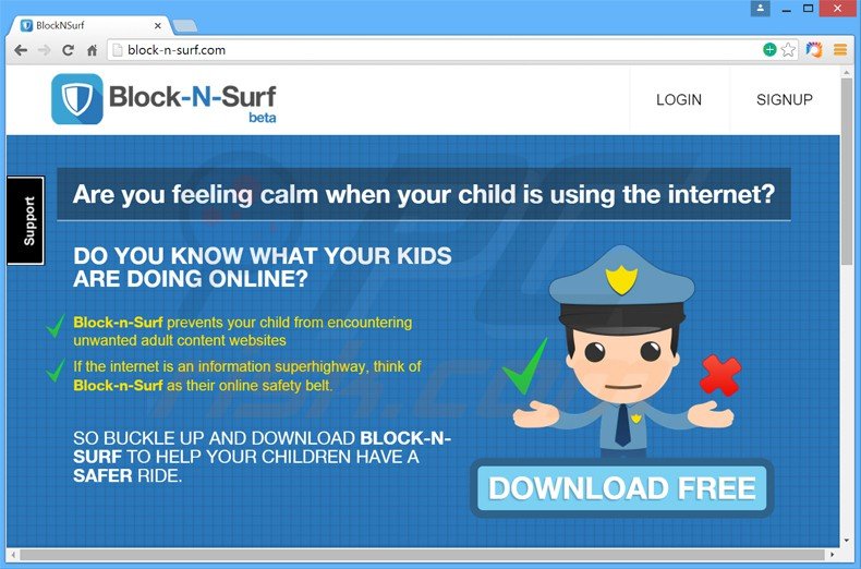 blockandsurf adware