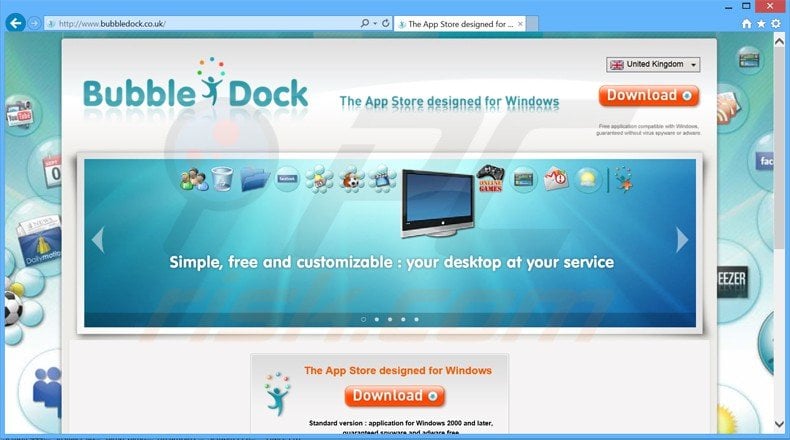 bubble dock adware