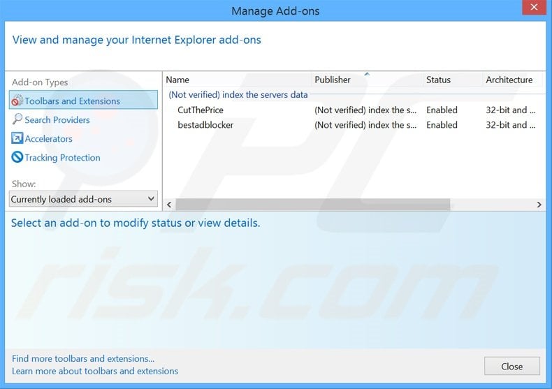 Removing ConverterPro ads from Internet Explorer step 2