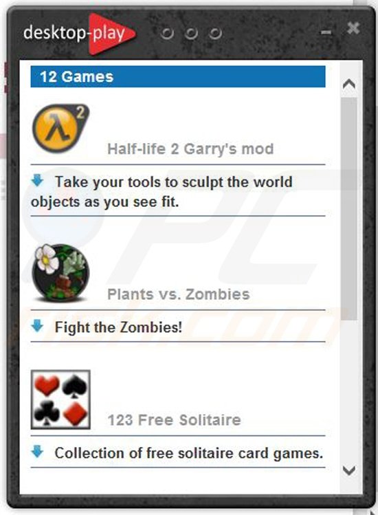 Desktop-play app
