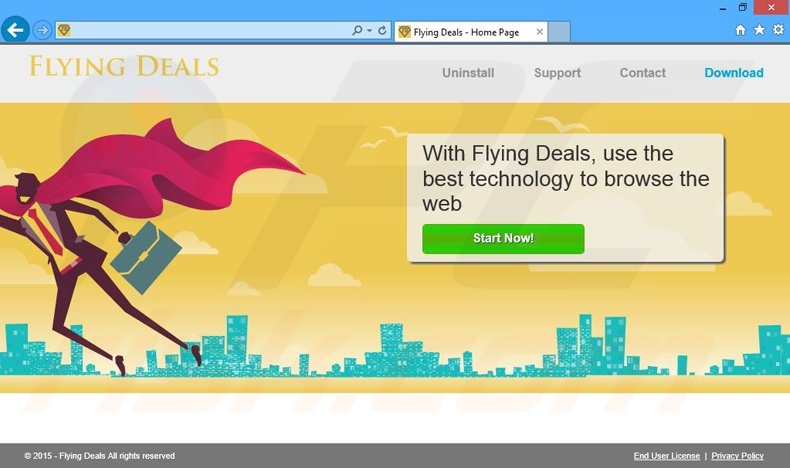 Flying Deals adware