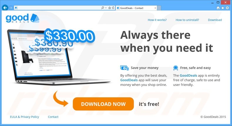 GoodDeals adware