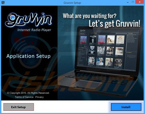 Installer of Gruuvin adware