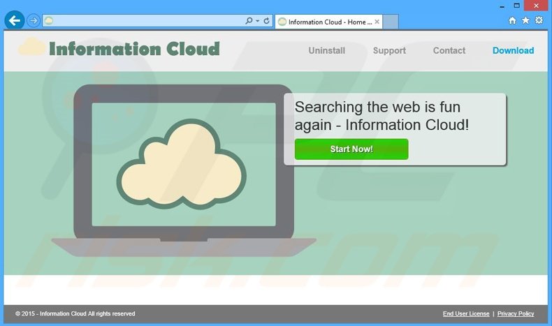 Information Cloud adware