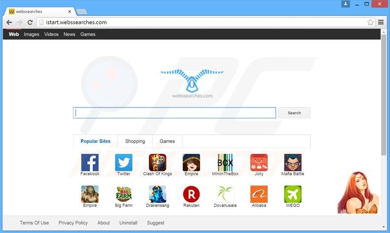 istart.webssearches.com browser hijacker
