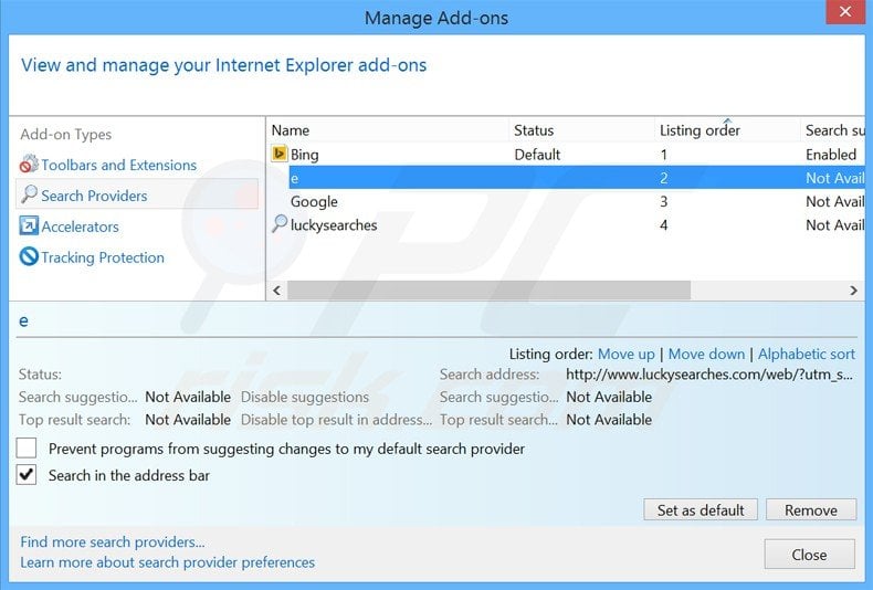 removing jogostempo.com from Internet Explorer default Internet search engine