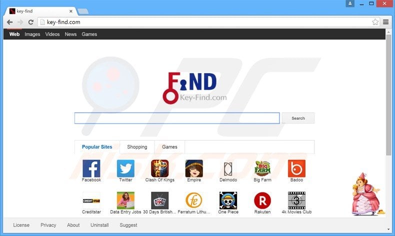 key-find.com browser hijacker