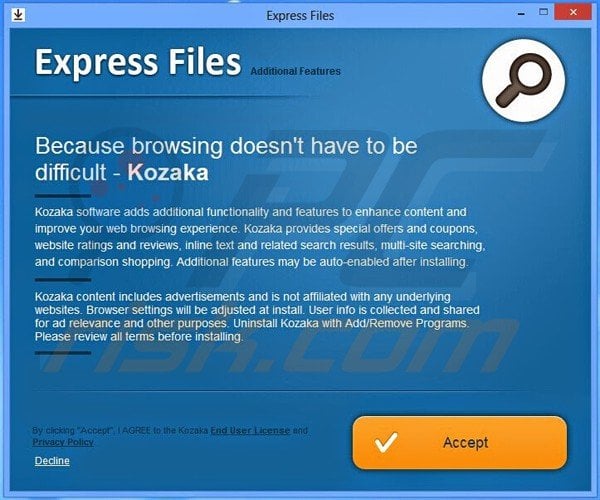 kozaka adware installer