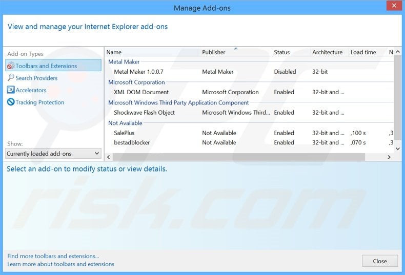 Removing MediaPlayer ads from Internet Explorer step 2