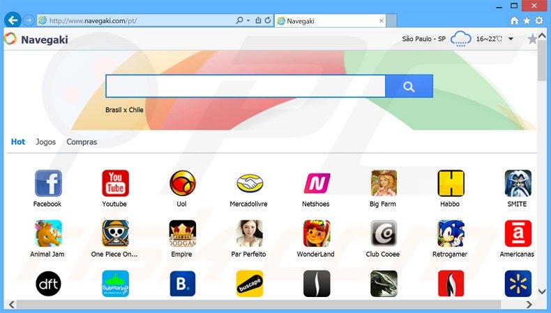 navegaki.com browser hijacker