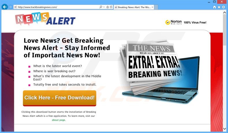 news alert adware