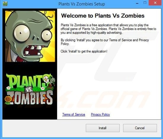 Plants vs Zombies installer