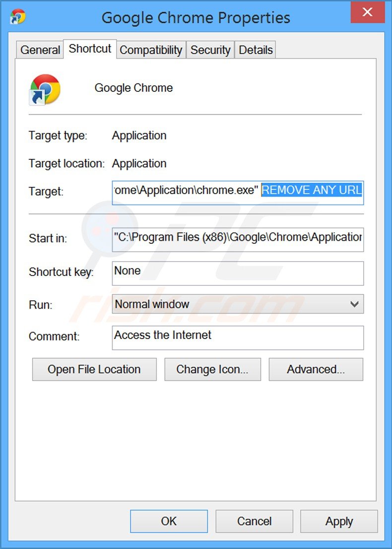 how to remove shortcut icons from google chrome homepage