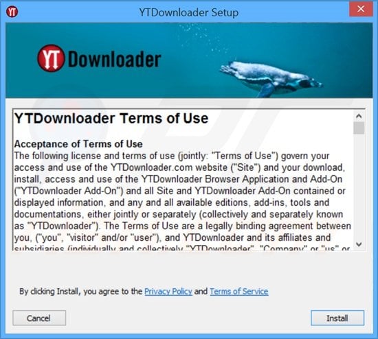 YTDownloader installer