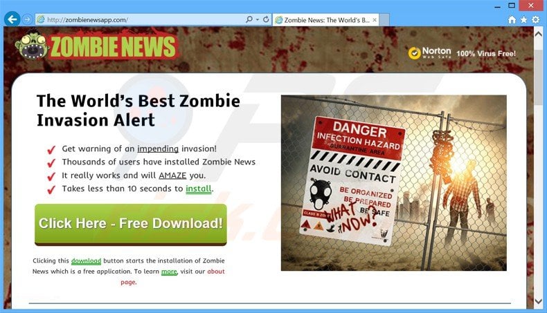 zombie news adware