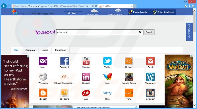 123rede.com browser hijacker