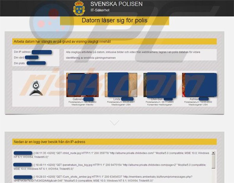 Svenska Polisen scam