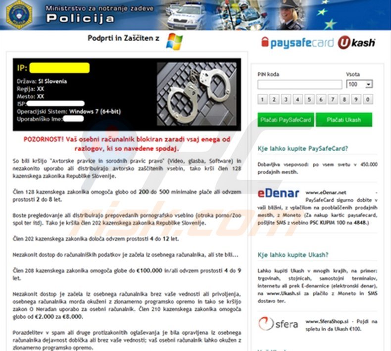 Politia Romana ransomware virus