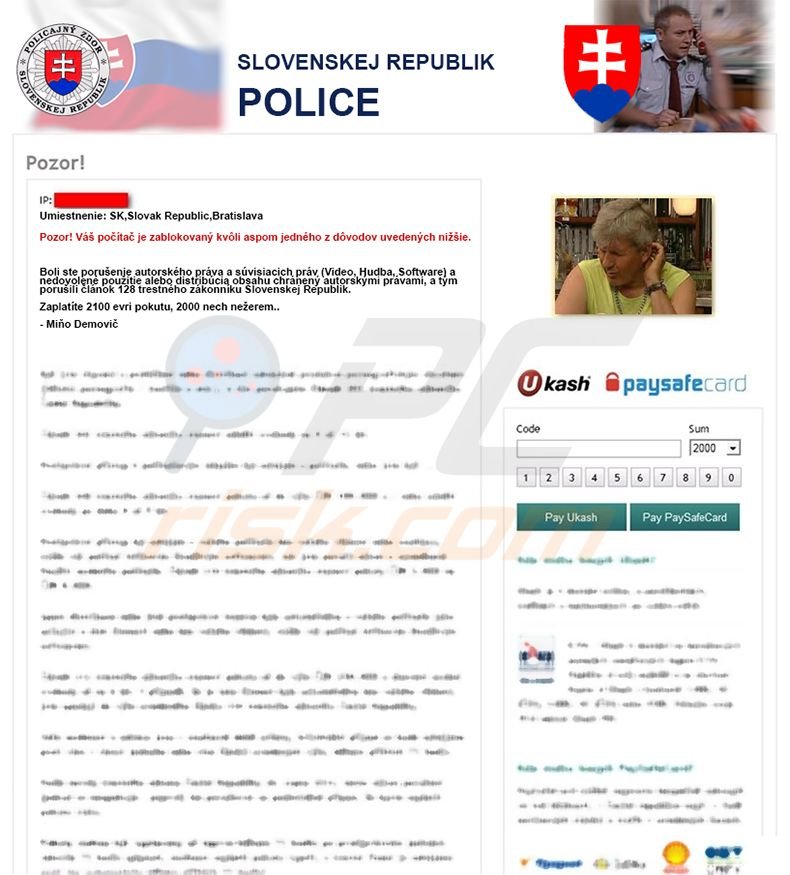 Slovenska Policia Virus